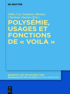 cover image of Polysémie, usages et fonctions de « voilà »